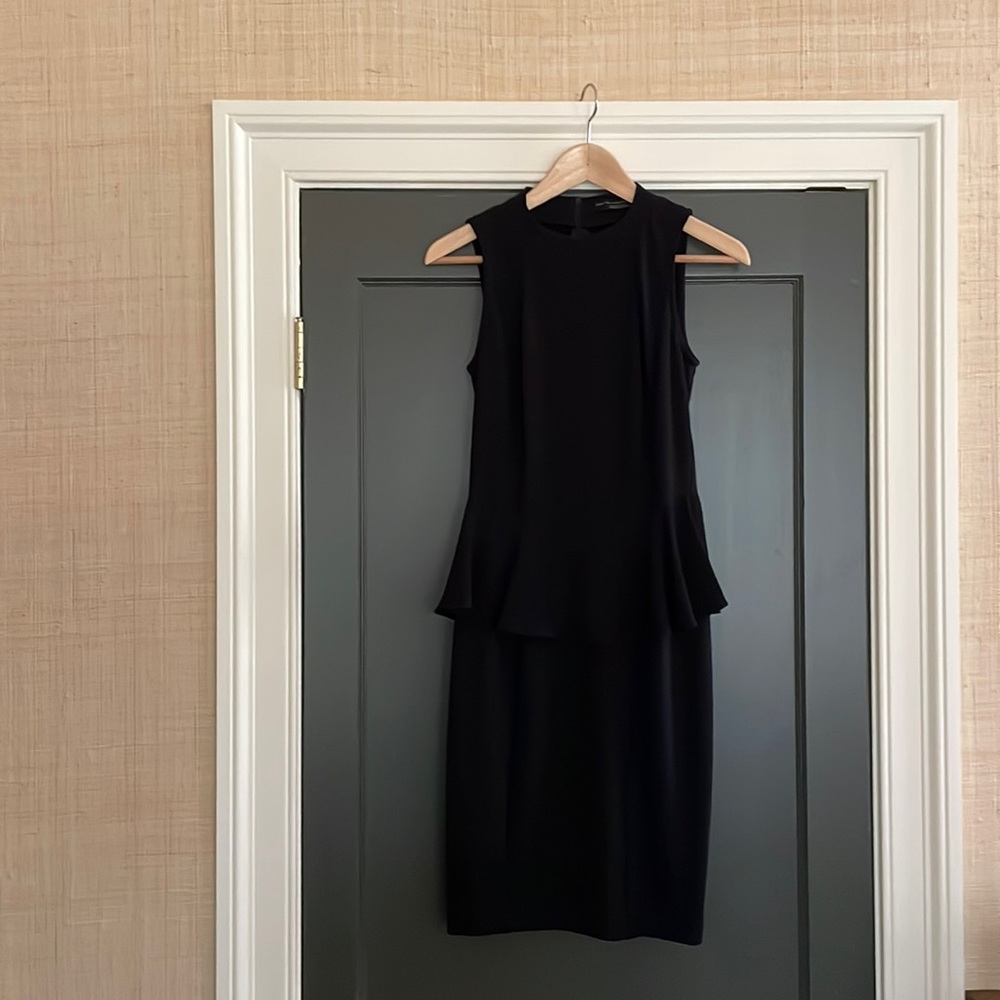 Zara Peplum Black Dress